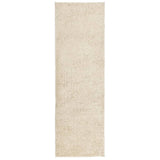 Vidaxx tapis pamplona shaggy poils longs moderne 80x250 cm couleur or
