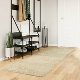 Vidaxx tapis pamplona shaggy poils longs moderne 80x250 cm couleur or