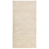 Vidaxl vloerkleed pamplona shaggy hoogpolig modern 100x200 cm goud