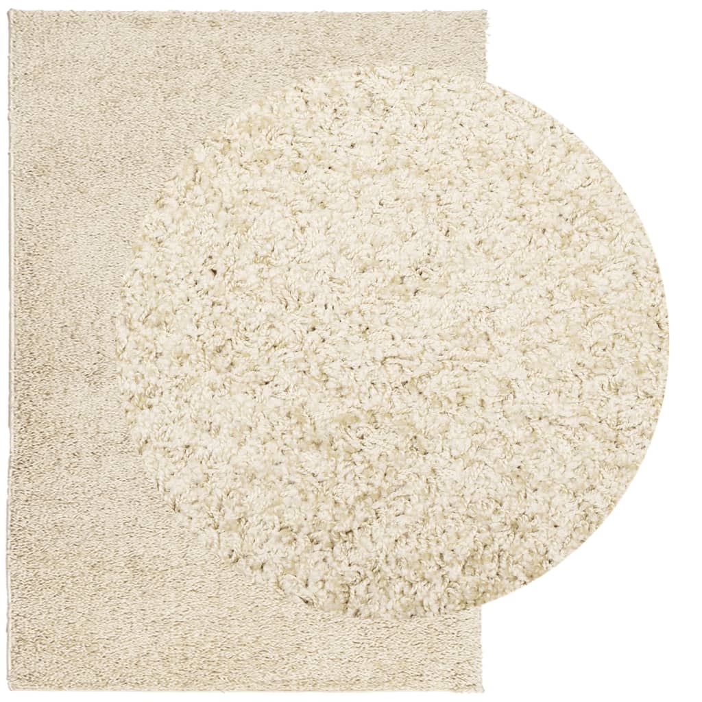VidaXL tapis pamplona shaggy poils longs moderne 120x170 cm or