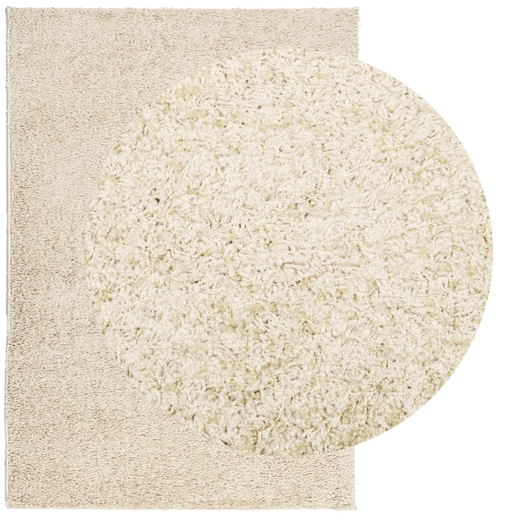 Vidaxx tapis pamplona shaggy poils longs moderne 140x200 cm or