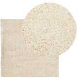 Vidaxx tapis pamplona shaggy poils longs moderne 160x160 cm or