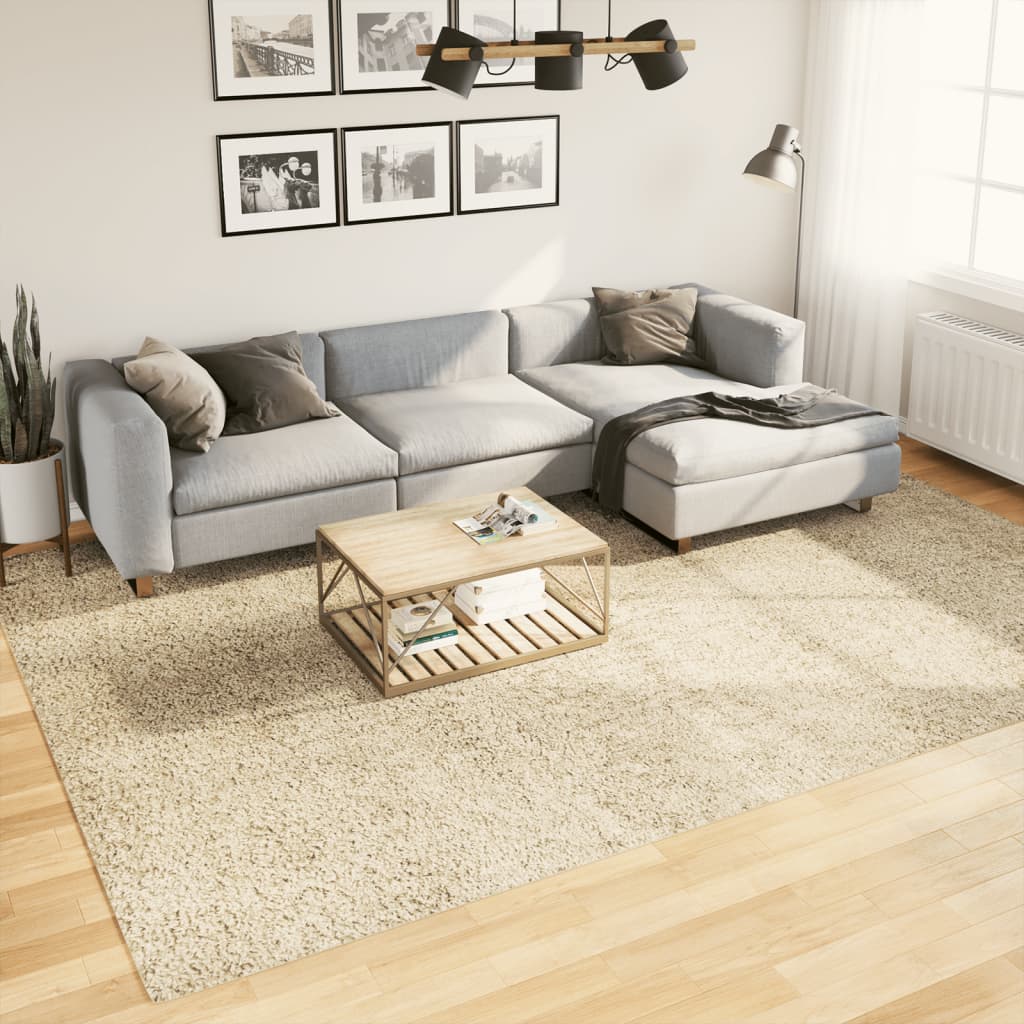 VidaXL tapis pamplona shaggy poils longs moderne 240x340 cm or