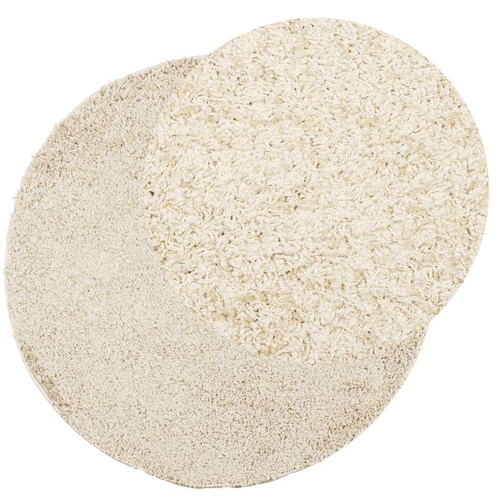 Vidaxx tapis pamplona shaggy poils longs moderne ø 80 cm doré