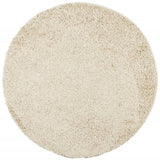 Vidaxx tapis pamplona shaggy poils longs moderne ø 120 cm couleur or