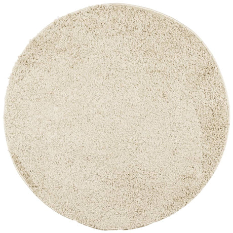 Vidaxx tapis pamplona shaggy poils longs moderne ø 160 cm couleur or