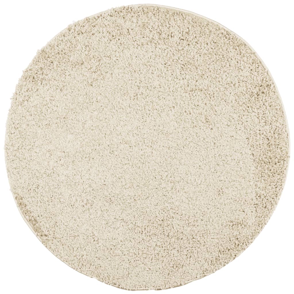 Vidaxx tapis pamplona shaggy poils longs moderne ø 200 cm couleur or