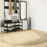 Vidaxx tapis pamplona shaggy poils longs moderne ø 200 cm couleur or