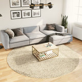 Vidaxl Rug Pamplona Shaggy Zelo moderna Ø 240 cm zlata barva