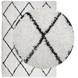 Vidaxl rug Pamplona Shaggy Highly Pole 200x280 cm cream and black