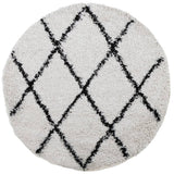 Vidaxl rug Pamplona Shaggy Highly pile Ø 160 cm cream and black