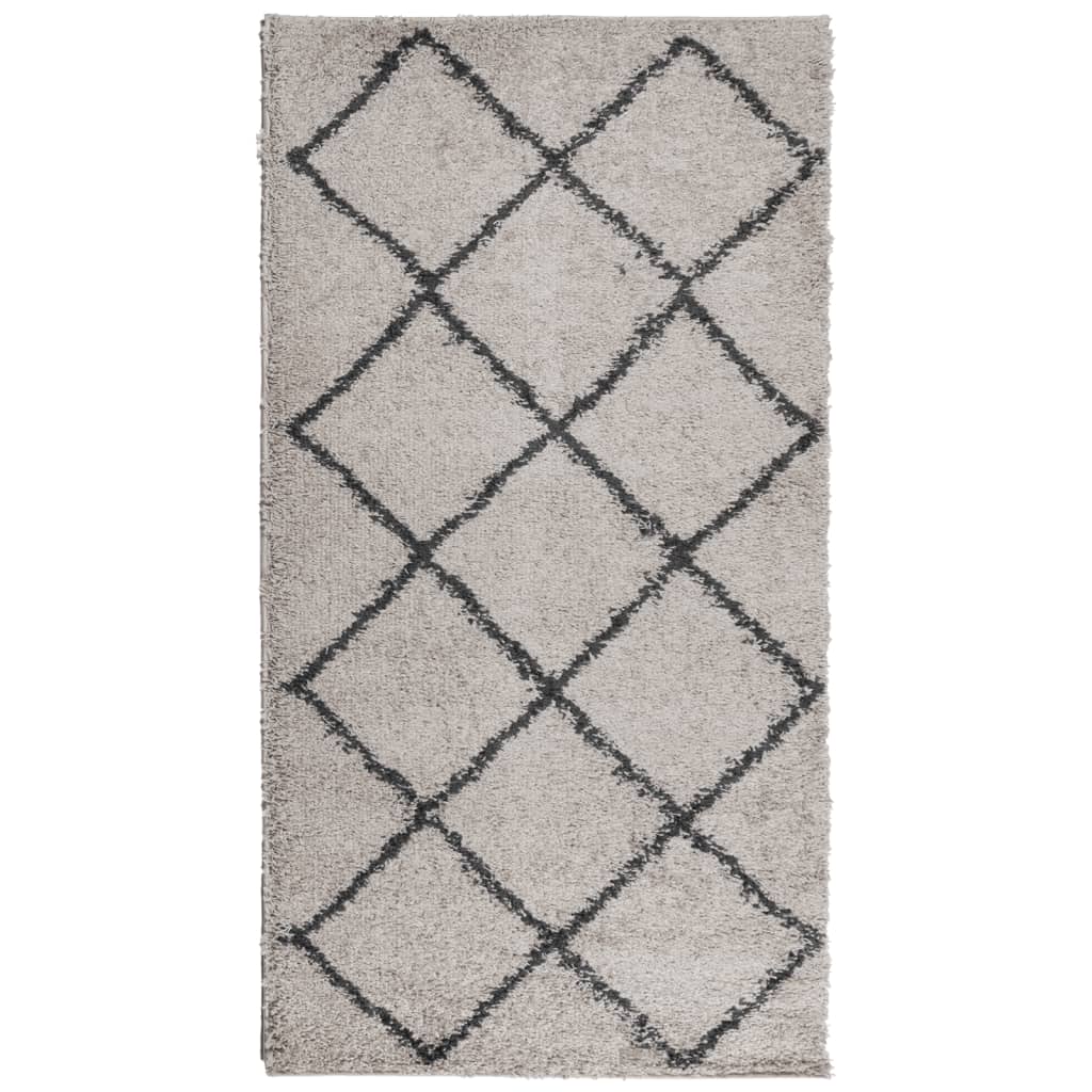 Vidaxl Rug Pamplona Shaggy meget pol 80x150 cm beige antracit