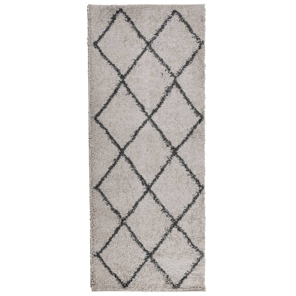 Vidaxl Rug Pamplona Shaggy visoko pol 80x200 cm bež antracit