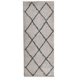 VidaXL tapis pamplona shaggy poils longs 80x200 cm beige anthracite