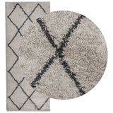 Vidaxl rug Pomplona Shamgy héich Pole 80x200 cm anstige Anthracit