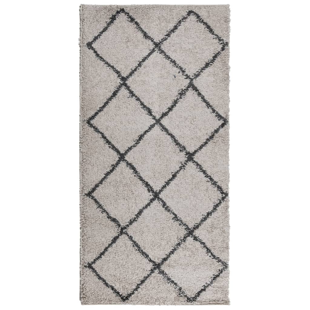 Vidaxl Rug Pamplona Shaggy meget bunke 100x200 cm beige antracit