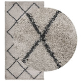 Vidaxl Rug Pamplona Shaggy visoko kup 100x200 cm bež antracit