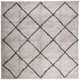 Alfombra Vidaxl Pamplona Shaggy Altamente Pila 120x120 CM Beige Antracita