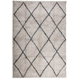 Vidaxl tapis Pampelune Shaggy hautement Pole 140x200 cm anthracite beige