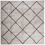 Vidaxl Rug Pamplona Shaggy Meget bunke 160x160 cm beige antracit