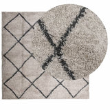 Vidaxl RUG PAMPLONA SHAGGY HIGHTLE Pole 200x200 cm beige antracita