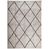 Alfombra Vidaxl pamplona shaggy altamente pole 200x280 cm beige antracita