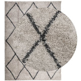 VidaXL tapis pamplona shaggy poils longs 200x280 cm beige anthracite