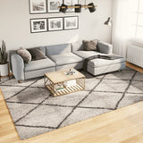 Vidaxl Rug Pamplona Shaggy meget pol 240x340 cm beige antracit