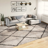 Vidaxl Rug Pamplona Shaggy visoko pol 300x400 cm bež antracit