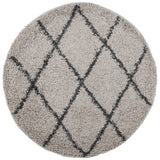 Vidaxl tapis Pampelune Shaggy hautement pile Ø 160 cm anthracite beige