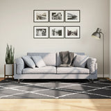 Vidaxx tapis shaggy poils longs moderne 160x230 cm noir et crème