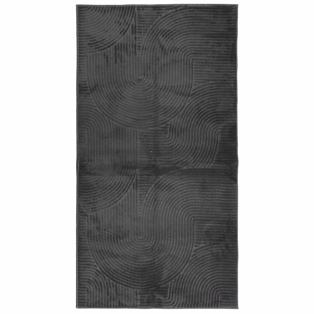 Vidaxl Rug Iza Low -Bile Scandinavian 80x150 cm Anthracite