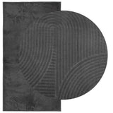 Vidaxl Rug Iza Low -Bile Scandinavian 80x150 cm Anthracite