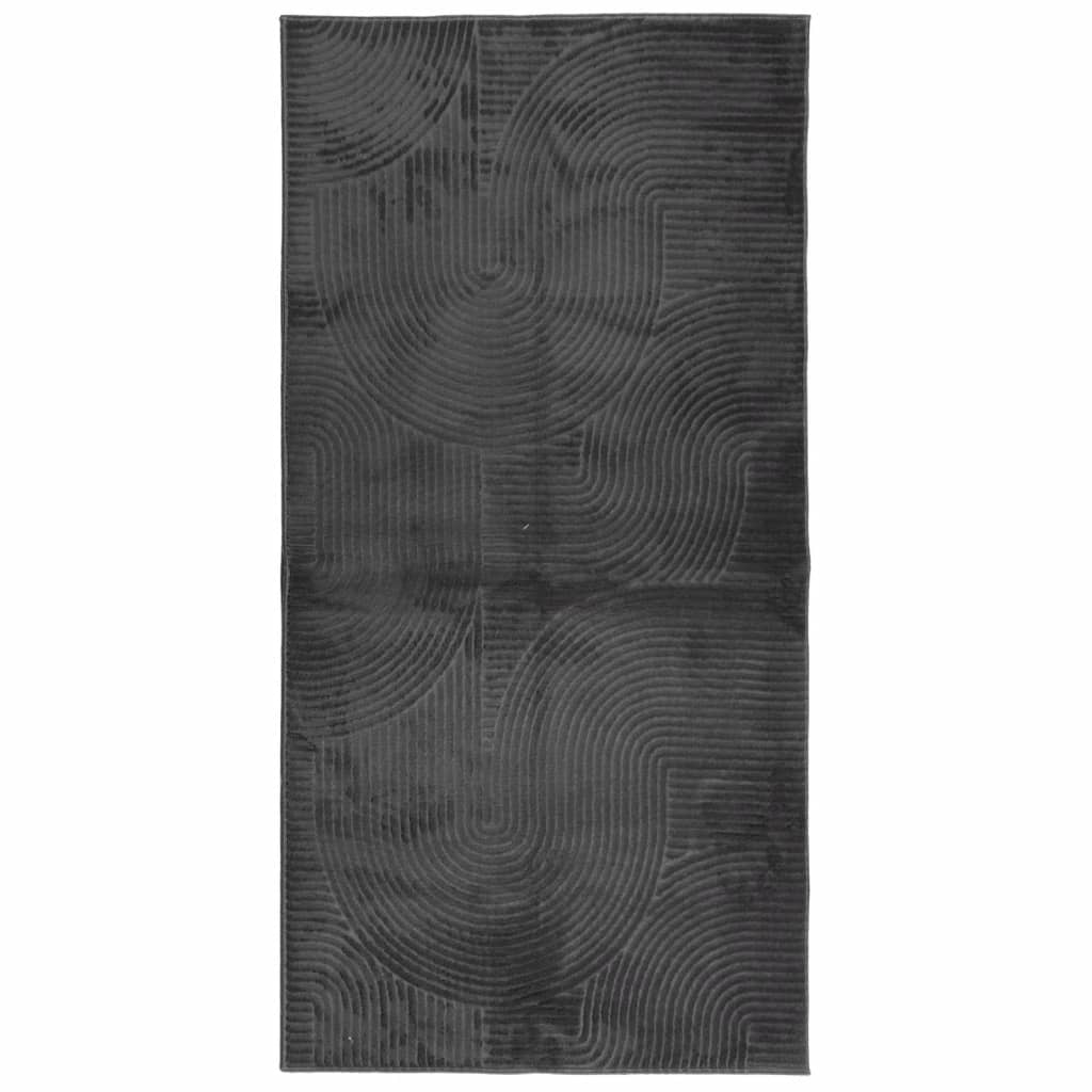 VidaXL tapis iza poils ras scandinave 100x200 cm anthracite