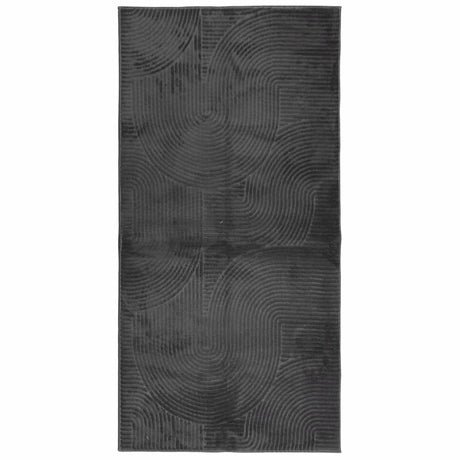 VidaXL tapis iza poils ras scandinave 100x200 cm anthracite