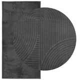 VidaXL tapis iza poils ras scandinave 100x200 cm anthracite