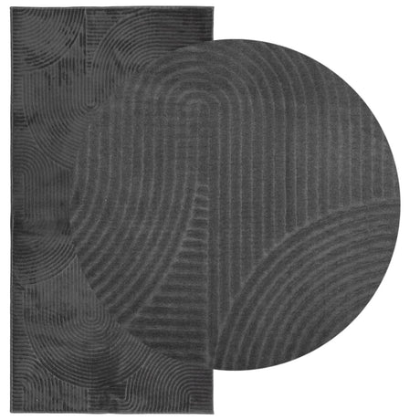 VidaXL tapis iza poils ras scandinave 100x200 cm anthracite