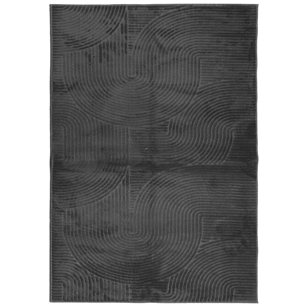 Vidaxl Rug Iza Low -Pile Scandinavian 120x170 cm Anthracite