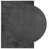 Vidaxl Rug Iza Low -Pile Scandinavian 160x230 cm Anthracite