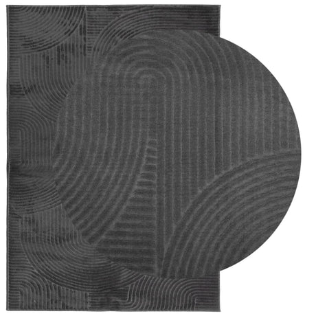 VidaXL Tapis IZA poils courts scandinave 160x230 cm anthracite