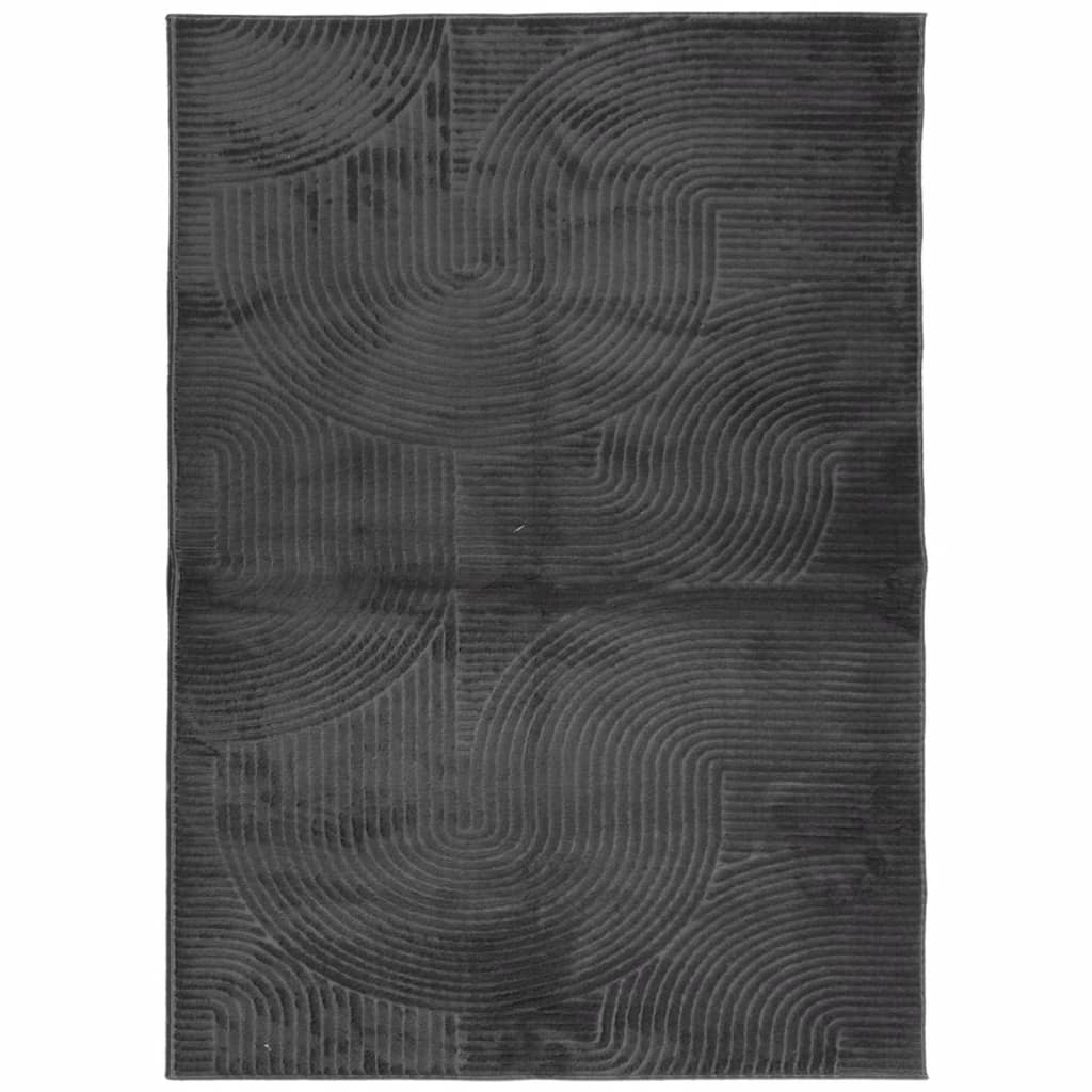 VidaXL Tapis IZA poils courts scandinave 240x340 cm anthracite