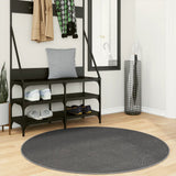 VidaXL Tapis IZA poils courts scandinave Ø 120 cm anthracite