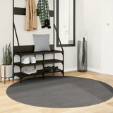 Vidaxl rug IZA Low -pile Scandinavian Ø 160 cm anthracite