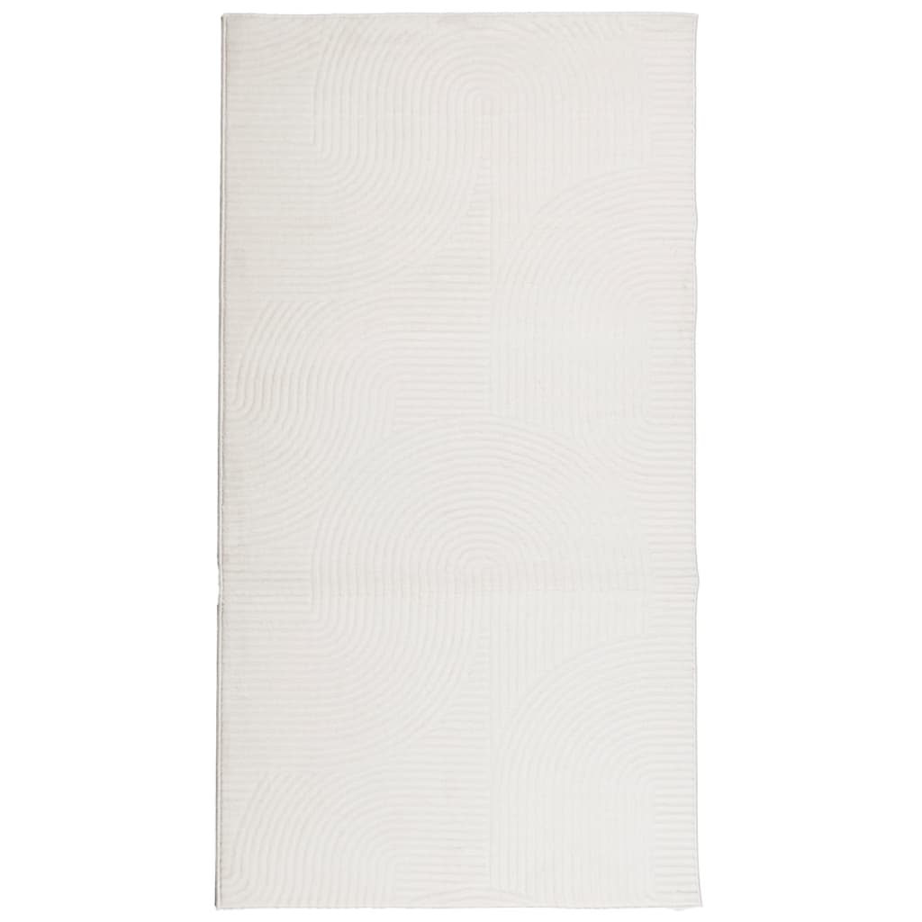 VidaXL tapis Iza poils courts scandinave 80x150 cm crème