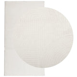 VidaXL tapis Iza poils courts scandinave 80x150 cm crème