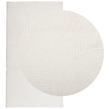 VidaXL tapis Iza poils courts scandinave 80x150 cm crème