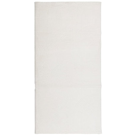 VidaXL tapis Iza poils courts scandinave 100x200 cm crème