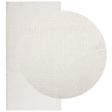 VidaXL tapis Iza poils courts scandinave 100x200 cm crème