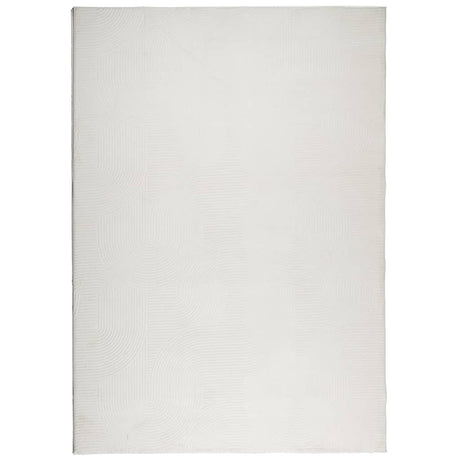 VidaXL tapis Iza poils courts scandinave 120x170 cm crème