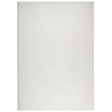 VidaXL tapis Iza poils courts scandinave 140x200 cm crème